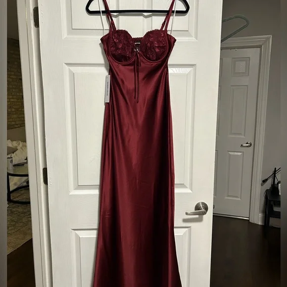 strapless open back dress PRINCESS POLLY KENZIE MINI DRESS main image 0